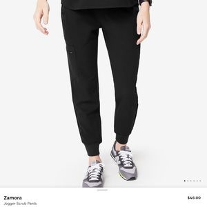 FIGS scrub pants: Zamora joggers Black